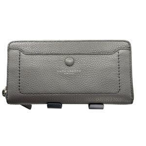 Marc Jacobs Standard Leather Continental Wallet Dark Gray